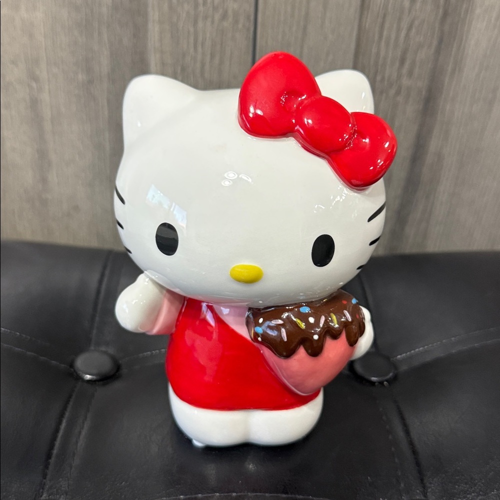 Blue Sky Clayworks Hello Kitty Waving With Chocolate Heart By Heather Goldminc